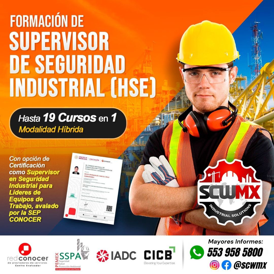 Formación de Supervisión de Seguridad Industrial (HSE) - Hasta 19 cursos en 1